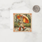 Regendruppels & Warme Wensen: Kangoeroe Notitiekaartje (Voorkant / Achterkant in situ)