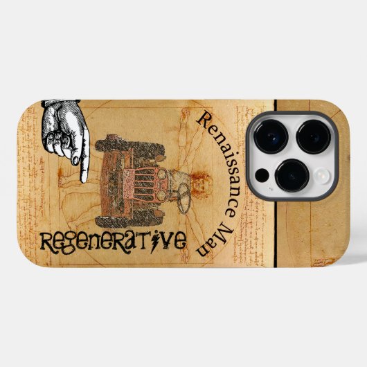 Regeneratief Renaissance Man Steampunk geïnspireer Case-Mate iPhone Case (Achterkant (horizontaal))