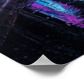Regengekste Neon District Poster (Hoek)