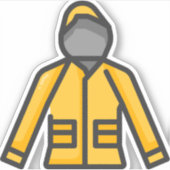 regenjas sticker (Voorkant)