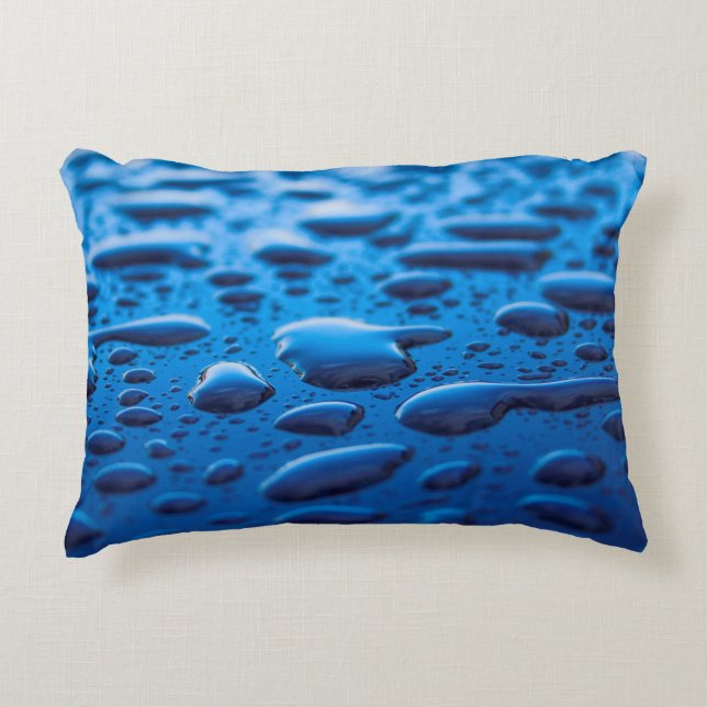 Regenregendruppels Accent Kussen (Voorkant)