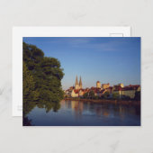 Regensburg am Abend Briefkaart (Voorkant / Achterkant)