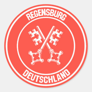 Regensburg Round Emblem Ronde Sticker