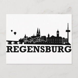 Regensburg Skyline Briefkaart