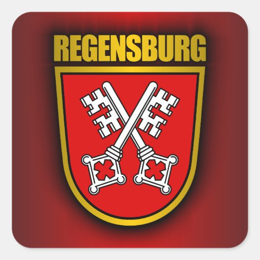 Regensburg Vierkante Sticker (Voorkant)