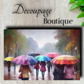 Regenscherm Decoupage Tissuepapier