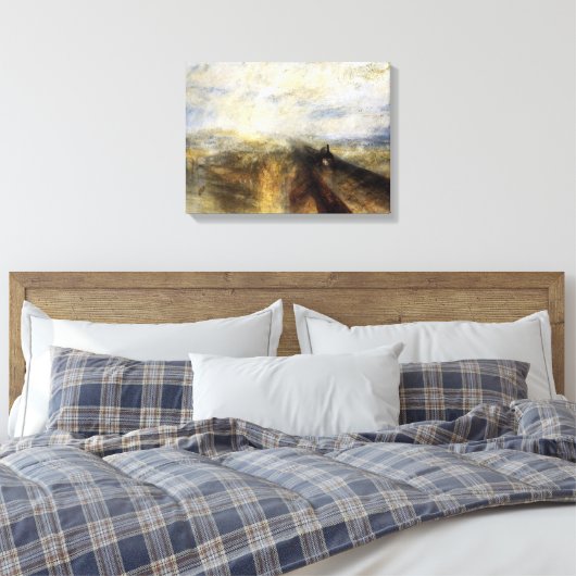 Regenstoom en snelheid door JMW Turner Canvas Afdruk (Insitu (Slaapkamer))