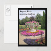 Regents Park, London, England briefkaart (Voorkant / Achterkant)