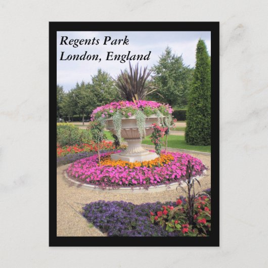 Regents Park, Londres, Angleterre carte postale (Devant)