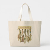 Regentschap Mode 1809-1815 Grote Tote Bag (Achterkant)