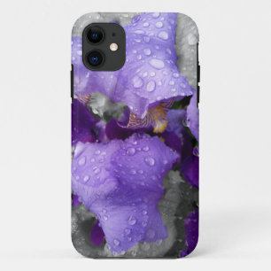 regenval in iris iPhone 11 hoesje