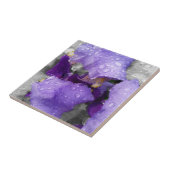 regenval in iris tegeltje (Zijkant)