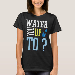 Regenwater dat water oogst, zet je op memen t-shirt