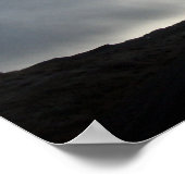 Regenwolken en zon op het water3 poster (Hoek)