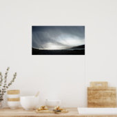 Regenwolken en zon op het water3 poster (Keuken)