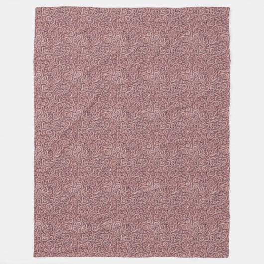 Regenwormen (groot) fleece deken (Voorkant)