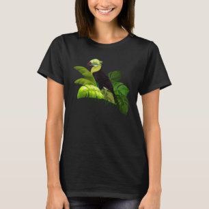 regenwoud dier wilde vogel tropische bladeren t-shirt