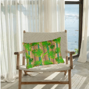 Regenwoud Dromen Tropische Philodendron Bamboe Accent Kussen