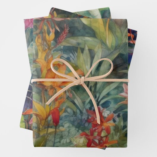 REGENWOUD TROPISCH DECCOUPAGE DECORATIEF PAPIER INPAKPAPIER VEL (In situ)