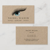 regenwouden Rustic kraft makeup Visitekaartje (Voorkant / Achterkant)