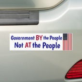 Regering door het volk NIET bij het volk Bumpersticker (Op auto)