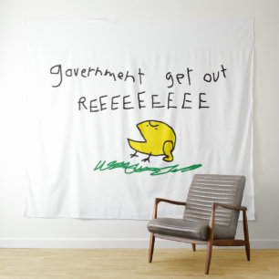 Regering eruit REE SNEKRIGHT Gadsden Vlag Wandkleed