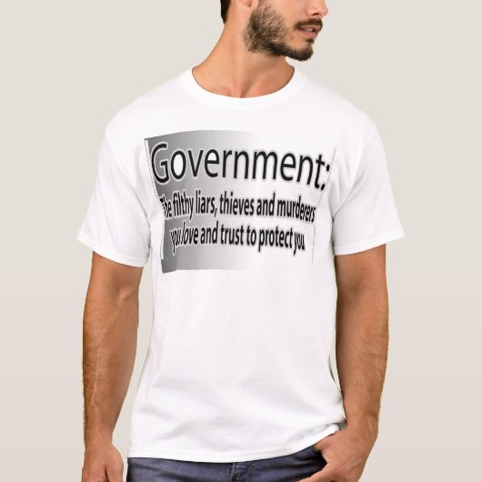 Regering: Filthy liars T-shirt (Voorkant)
