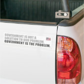 Regering is het probleem bumpersticker (Op Truck)