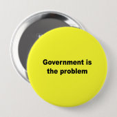 Regering is het probleem ronde button 4,0 cm (Voorkant /achterkant)