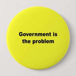 Regering is het probleem ronde button 4,0 cm
