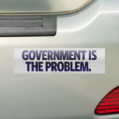 Regering is het probleem van de Bumpersticker (Op auto)