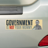 Regering is niet je moeder bumpersticker (Op auto)