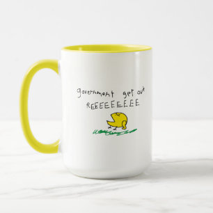 Regering komt uit de vlag REE SNEKRIGHT Gadsden Mok