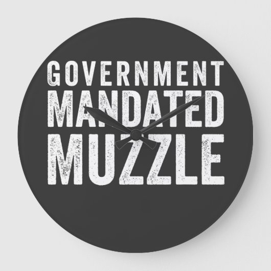 Regering Mandated Muzzle Grote Klok (Voorkant)