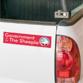 Regering van de Sheeple Bumpersticker (Op Truck)