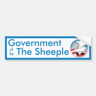 Regering van de Sheeple Bumpersticker