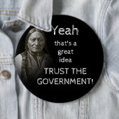 Regering vertrouwen ronde button 6,0 cm (In situ)