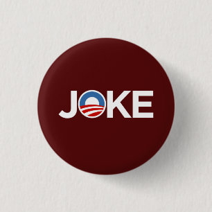 Regeringen a Joke (Bourgogne) Ronde Button 3,2 Cm