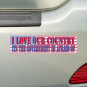 regeringsbumper bumpersticker (Op auto)
