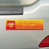 Regeringsmotors - Marx of Excellence BumperSticker (Op auto)