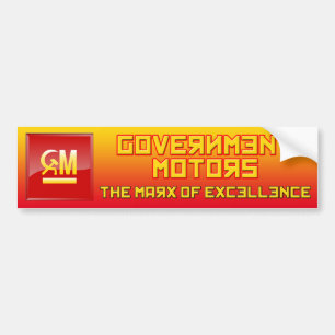 Regeringsmotors - Marx of Excellence BumperSticker