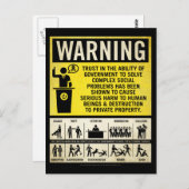 Regeringswaarschuwing Briefkaart (Voorkant / Achterkant)