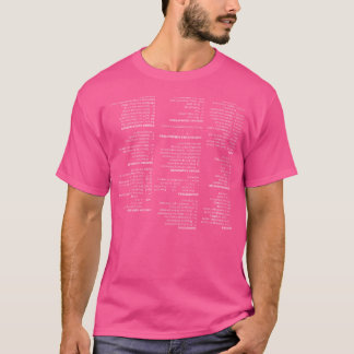 Regex Cheat Sheet - Linux Geek Humor voor programm T-shirt