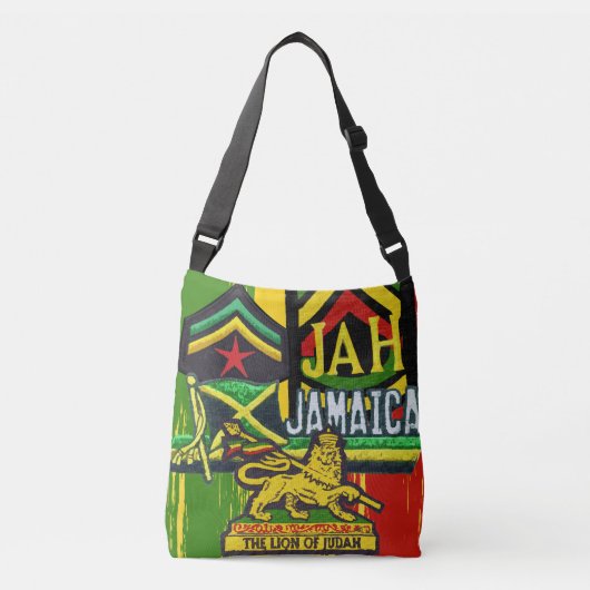 Reggaalsteppers Rasta Bag Cross Over Body Design Crossbody Tas (Voorkant)