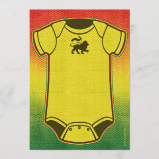 Reggae Baby Shower-uitnodigingen Kaart