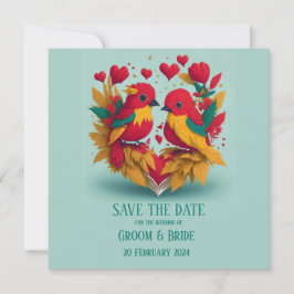 Reggae Birds Save the Date Kaart