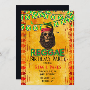 Reggae Birthday Party Kaart