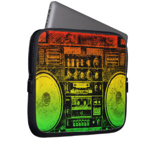 reggae-boombox laptop sleeve