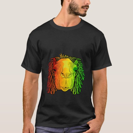 Reggae Cool Camel Dreadlocks Rasta Dreads Rastafar T-shirt (Voorkant)