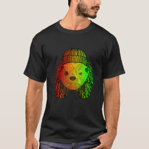 Reggae Cool Otter Dreadlocks Otter Rasta T-shirt